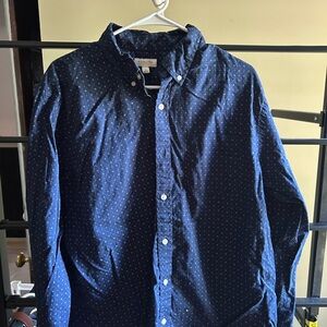 J. Crew Dark Blue Button Down Shirt